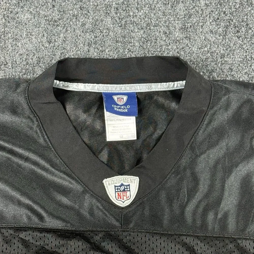 Vintage Oakland Raiders Jersey Mens Size52 Black NFL Stitched Asomugha 21 Reebok